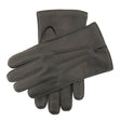 Dents Mens Leather Gloves with Three Stitch Points - Black (Wool Lining Warm Winter)