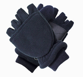 Dents Mens 3M Thinsulate Lined Half Finger Gloves/Mittens Fingerless Warm Winter in Navy