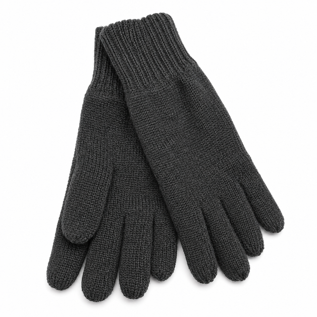 Dents 3M Thinsulate Lined Knit Gloves in Black - One Size