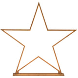 2x 87cm Bamboo Star Lamp - Table Light - Natural Decor