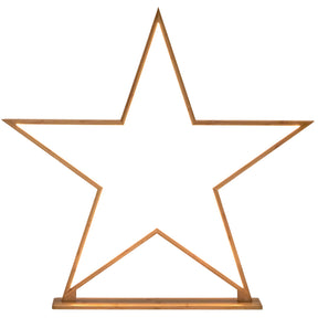 87cm Bamboo Star Lamp - Table Light - Natural Decor