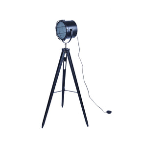 158cm Nautical Tripod Floor Lamp w/ Matte Black Search Light