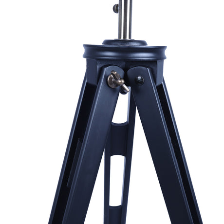 158cm Nautical Tripod Floor Lamp w/ Matte Black Search Light