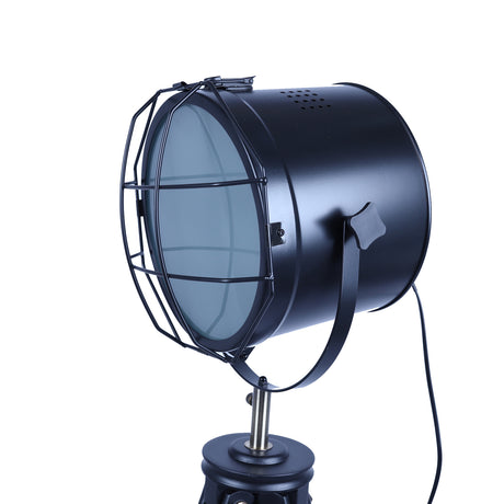 158cm Nautical Tripod Floor Lamp w/ Matte Black Search Light