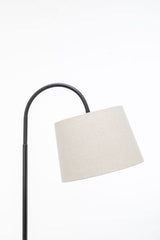 174cm Naples Tripod Floor Lamp & Shelf Storage w/ USB Charger - Matte Black