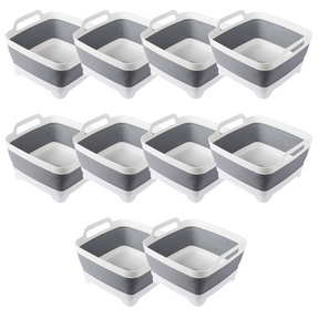 10x Collapsible Foldable Strainer Bulk Pack - Fruit/Veggies Washing Storage Basket