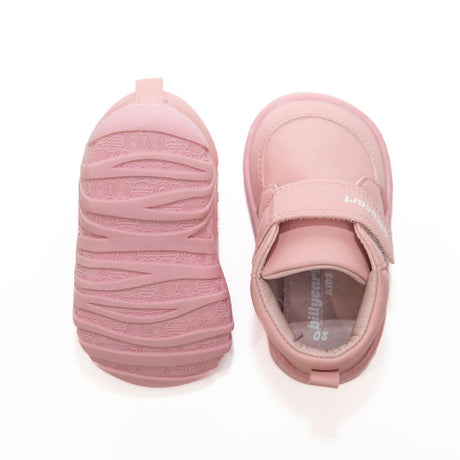 BILLYCART Barefoot Girls Wide-Fit First Walker Sneaker Shoes Sneakers in Pink Lolly