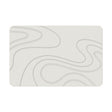 Hard Diatomite Bath Mat Super Dry Anti-Slip - Off White & Squiggle Design