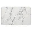 Hard Diatomite Bath Mat Super Dry Anti-Slip - White Marble Finish