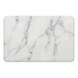 Hard Diatomite Stone Bath/Shower Mat - Quick Dry & Anti-Slip - Off White Marble Print (60x39cm)
