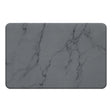 Hard Diatomite Stone Bath/Shower Mat - Quick Dry & Anti-Slip - Dark Grey Marble Print (60x39cm)