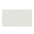 Hard Diatomite Large Bath Mat Quick Dry Anti-Slip - Off White & Wave Line Design