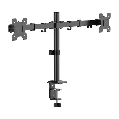Dual Screen Monitor Arm for 17-32 Inch Displays Screen Holder Mount in Matte Black