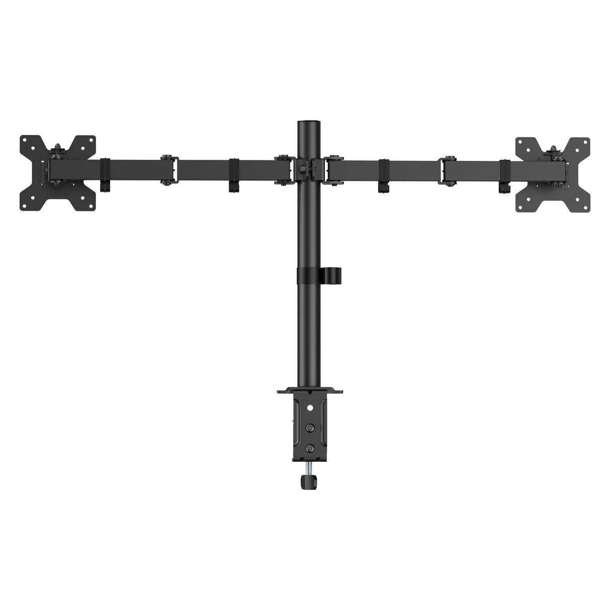 Dual Screen Monitor Arm for 17-32 Inch Displays Screen Holder Mount in Matte Black