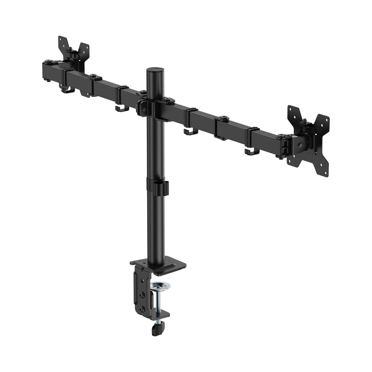 Dual Screen Monitor Arm for 17-32 Inch Displays Screen Holder Mount in Matte Black