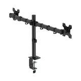 Dual Screen Monitor Arm for 17-32 Inch Displays Screen Holder Mount in Matte Black
