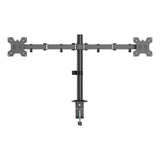 Dual Screen Monitor Arm for 17-32 Inch Displays Screen Holder Mount in Matte Black