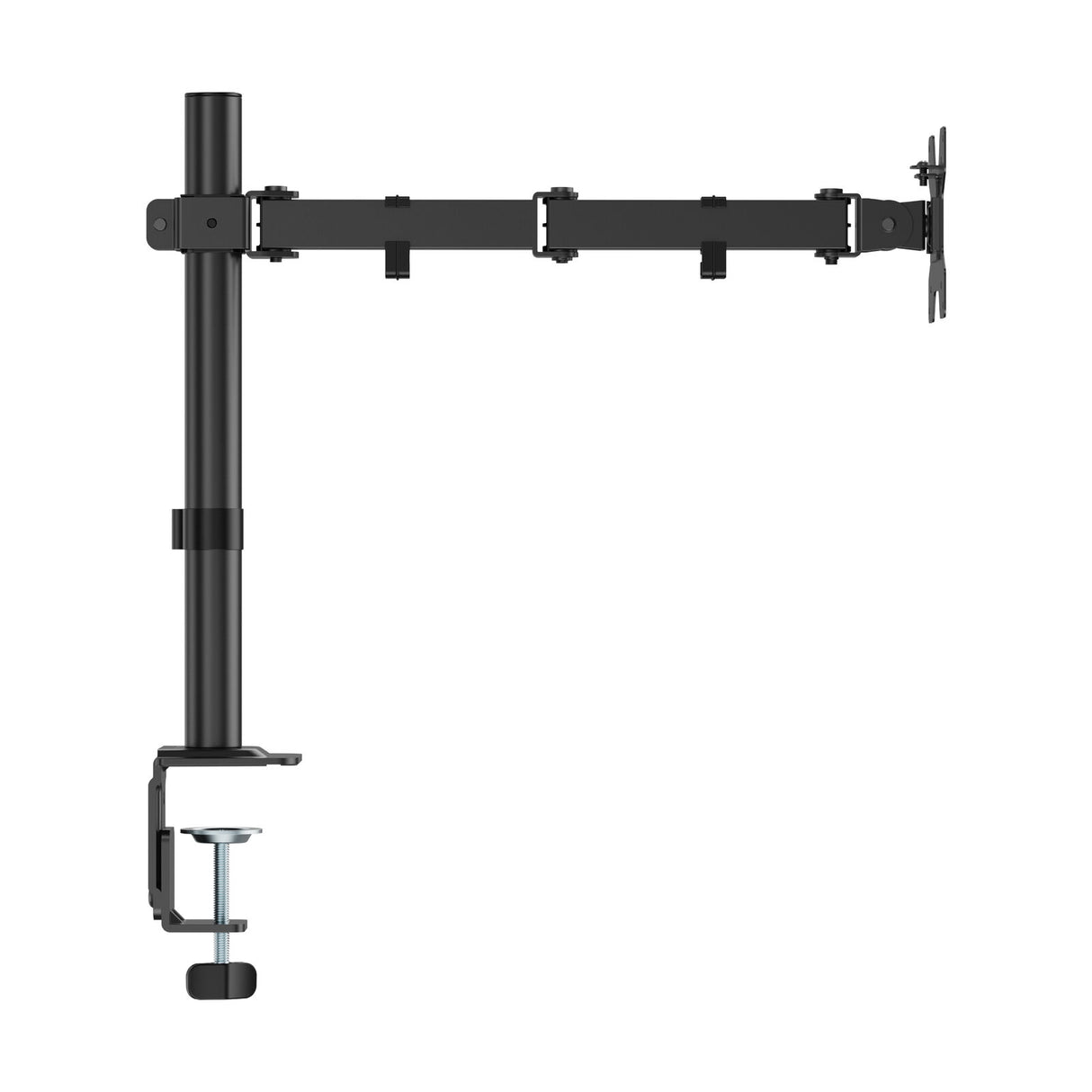 Single Screen Monitor Arm – VESA Mount 17-32" in Matte Black