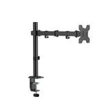 Single Screen Monitor Arm – VESA Mount 17-32" in Matte Black