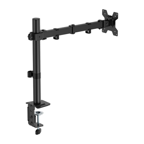 Single Screen Monitor Arm – VESA Mount 17-32" in Matte Black