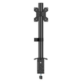 Single Screen Monitor Arm – VESA Mount 17-32" in Matte Black