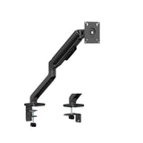 Gas Spring Single Screen Monitor Arm – VESA Mount 17-32" in Matte Black