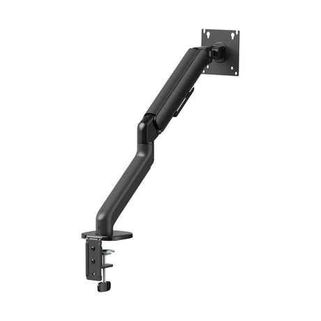 Gas Spring Single Screen Monitor Arm – VESA Mount 17-32" in Matte Black
