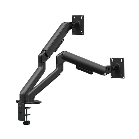 Gas Spring Dual Screen Monitor Arm – VESA Mount 17-32" in Matte Black