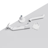 Heavy Duty Gas Spring Single Screen Monitor Arm – VESA Mount 17-49" in Fine White