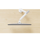 Heavy Duty Gas Spring Single Screen Monitor Arm – VESA Mount 17-49" in Fine White