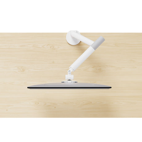 Heavy Duty Gas Spring Single Screen Monitor Arm – VESA Mount 17-49" in Fine White