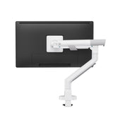 Heavy Duty Gas Spring Single Screen Monitor Arm – VESA Mount 17-49" in Fine White