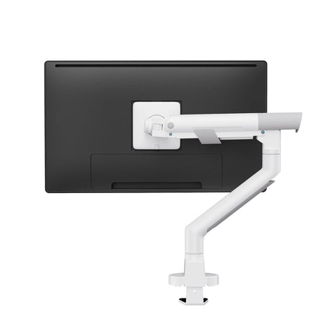 Heavy Duty Gas Spring Single Screen Monitor Arm – VESA Mount 17-49" in Fine White