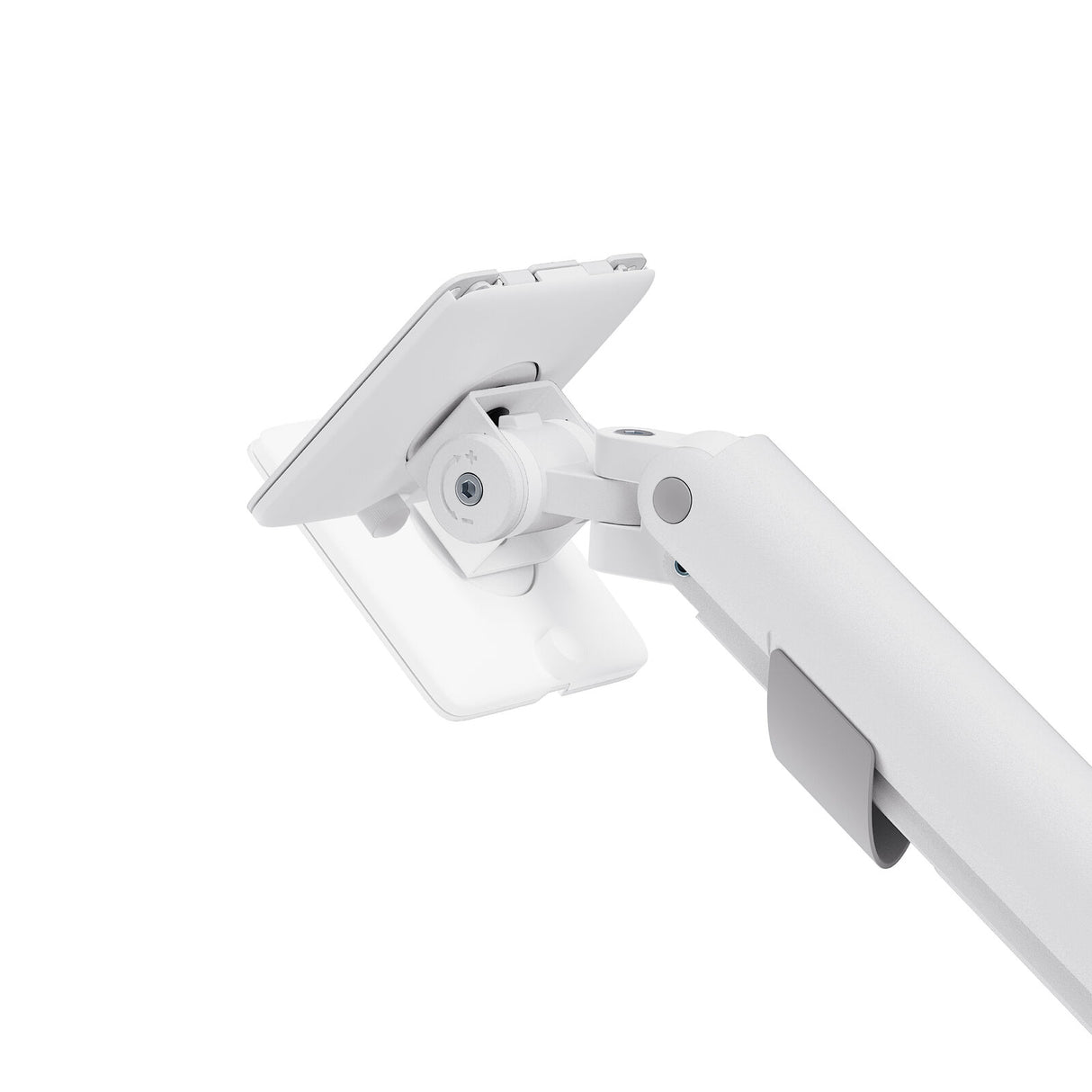 Heavy Duty Gas Spring Single Screen Monitor Arm – VESA Mount 17-49" in Fine White