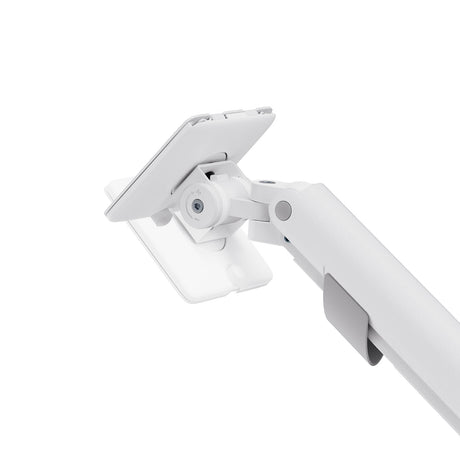 Heavy Duty Gas Spring Single Screen Monitor Arm – VESA Mount 17-49" in Fine White