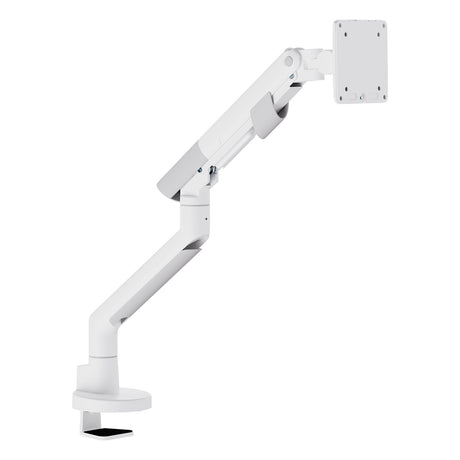 Heavy Duty Gas Spring Single Screen Monitor Arm – VESA Mount 17-49" in Fine White