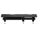 2-Tier Clamp On Monitor Stand Riser with Laptop Height Adjuster - Matte Black