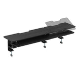 2-Tier Clamp On Monitor Stand Riser with Laptop Height Adjuster - Matte Black
