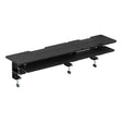 2-Tier Clamp On Monitor Stand Riser with Laptop Height Adjuster - Matte Black