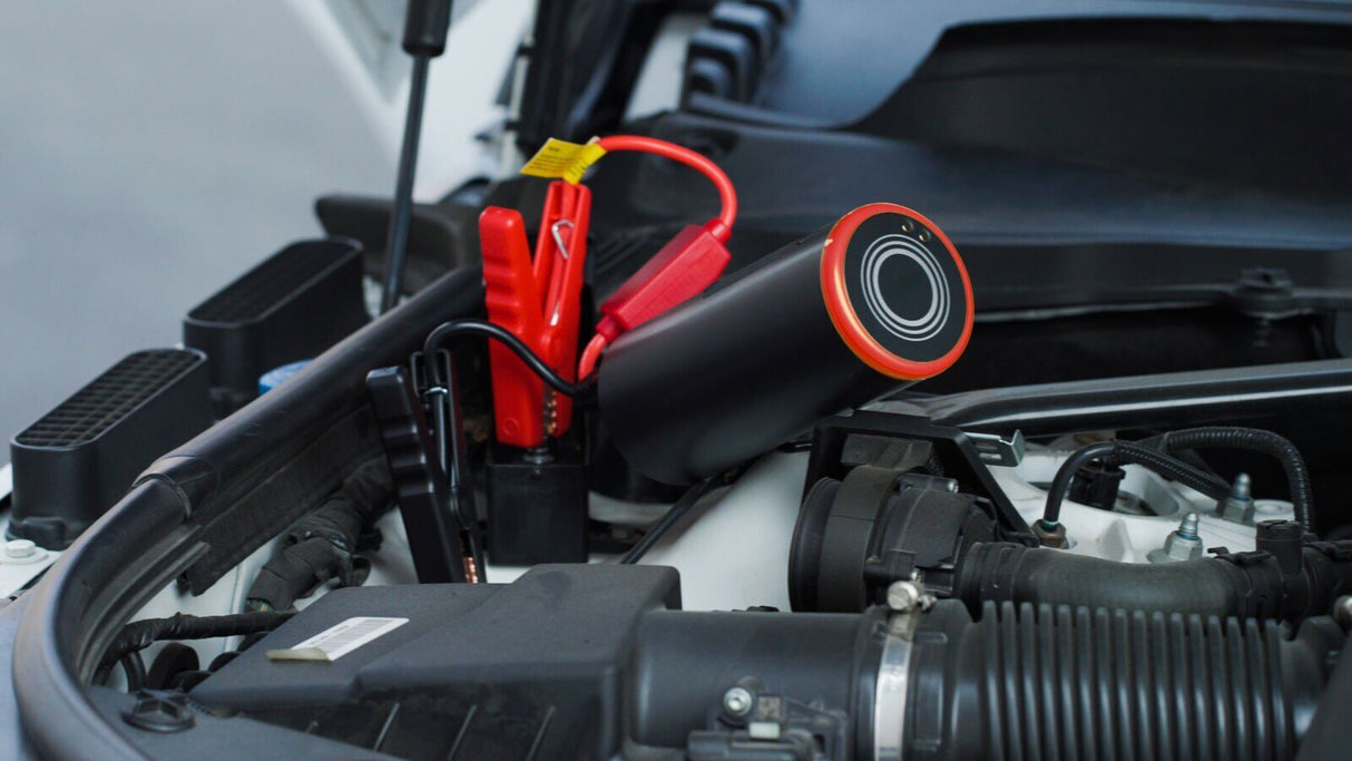 Cordless Blower Vacuum Kit 6000pa with Jump Starter, Tyre Inflator, Camping Light and 10000mAh Power Bank