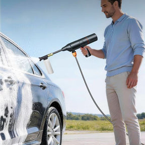 Portable Car Washer Kit with 6 Spray Modes, Foam Wash, Tyre Inflator, Car Vacuum and 15000mAh Power Bank