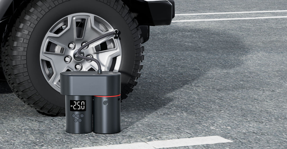 3-in-1 Auto Smart Kit with Tyre Inflator, Vacuum Cleaner, and Power Bank