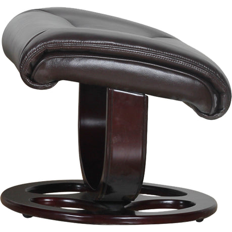 Julio Faux Leather Reclining Lounge Arm Chair w/ Ottoman Swivel Sofa