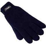 6x Dents 3M Thinsulate Womens Full Finger Knit Navy Gloves Bulk Pack - Polar Fleece Thermal Insulation