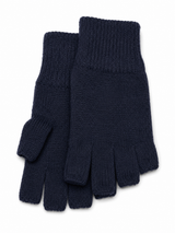 Dents 3M Thinsulate Womens Fingerless Knit Gloves Polar Insulation Thermal - Navy