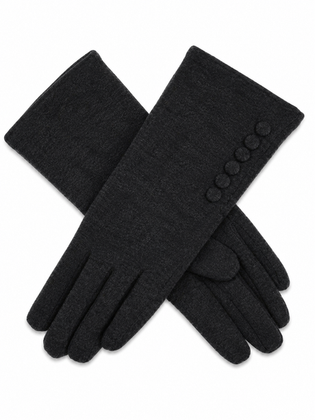 Dents Women's Touchscreen Mid-Arm Thermal Gloves - Black (One Size)