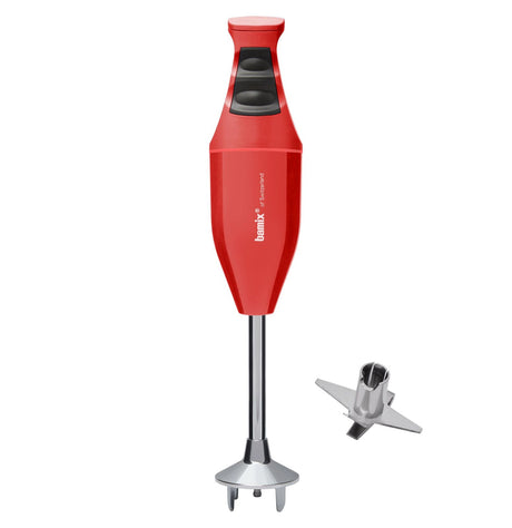 Bamix Classic Immersion Blender 140W Multi-Purpose Blade Made in Switzerland in Red