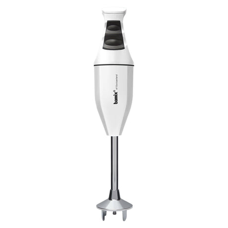 Bamix Classic Immersion Blender 140W Stick Mixer Stainless Steel Blade in White