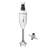Bamix Classic Immersion Blender 140W Stick Mixer Stainless Steel Blade in White