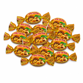 12pcs "Grillage" Grilyazh Classic Crunchy Peanut Chocolates Sweets - Product of Ukraine